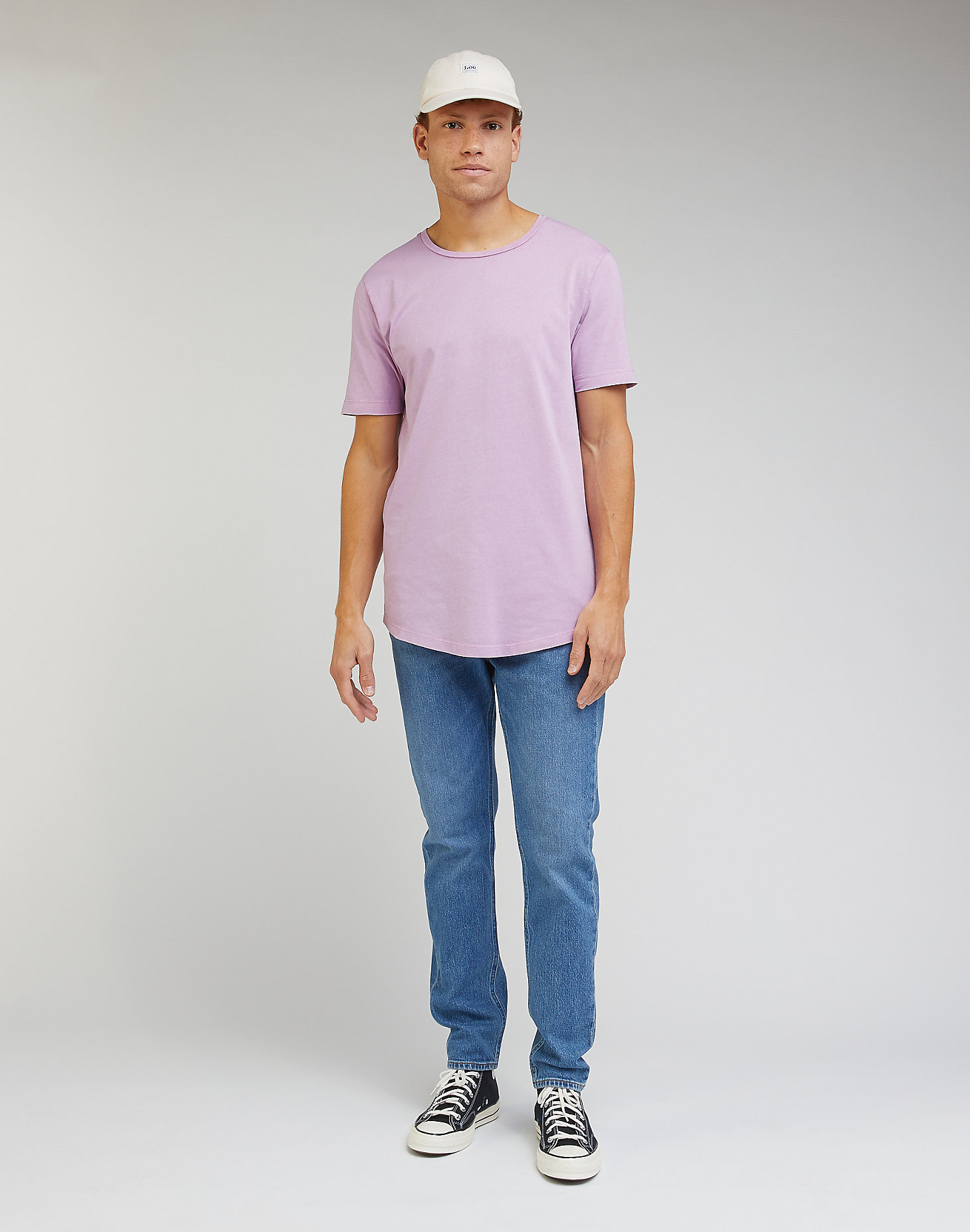 Shaped Tee in Pansy alternative view 2
