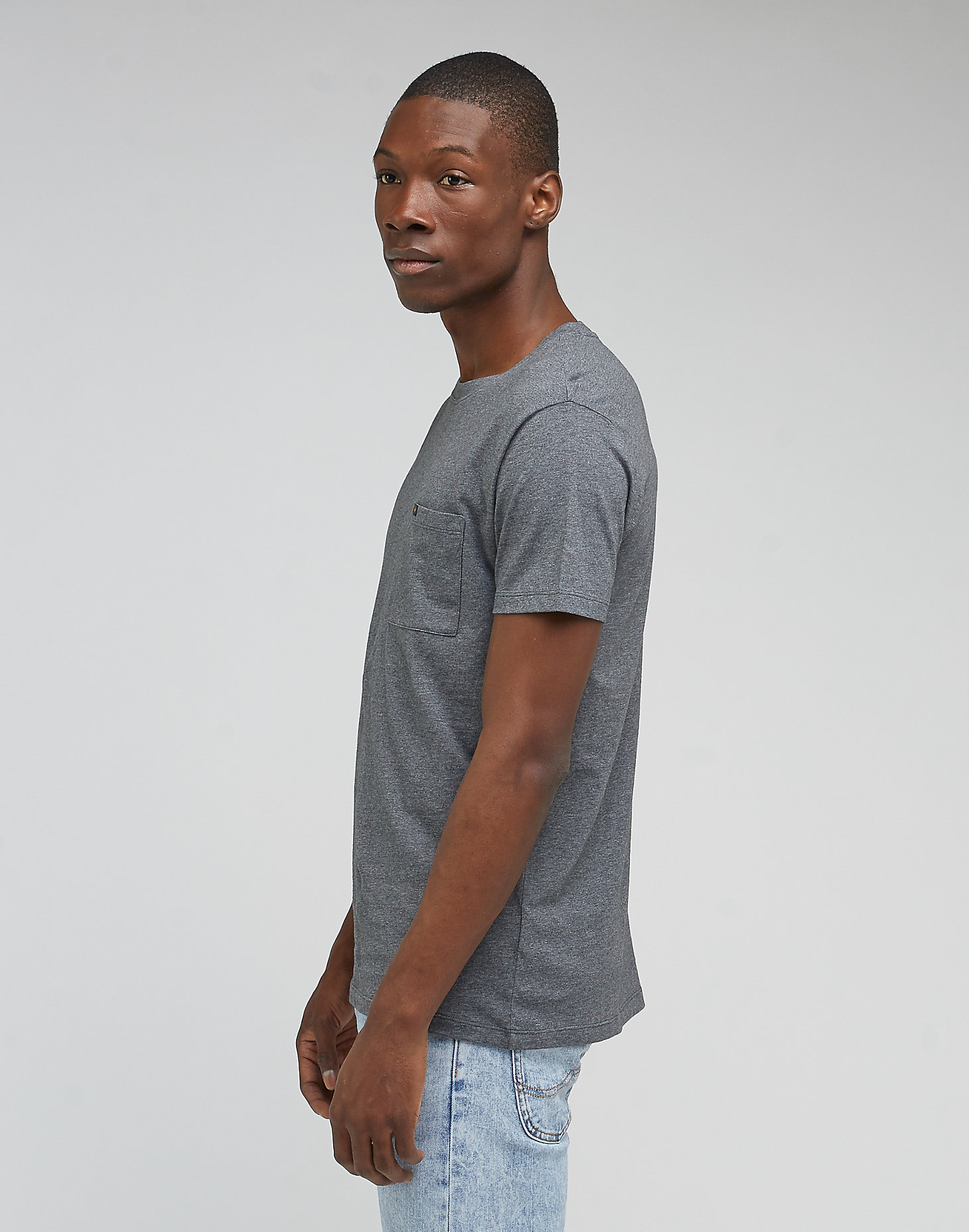 Ultimate Pocket Tee in Washed Black alternative view 3