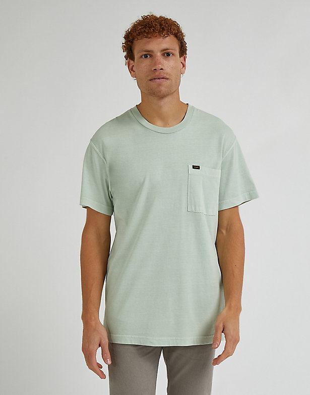 Relaxed Pocket Tee in Dusty Jade