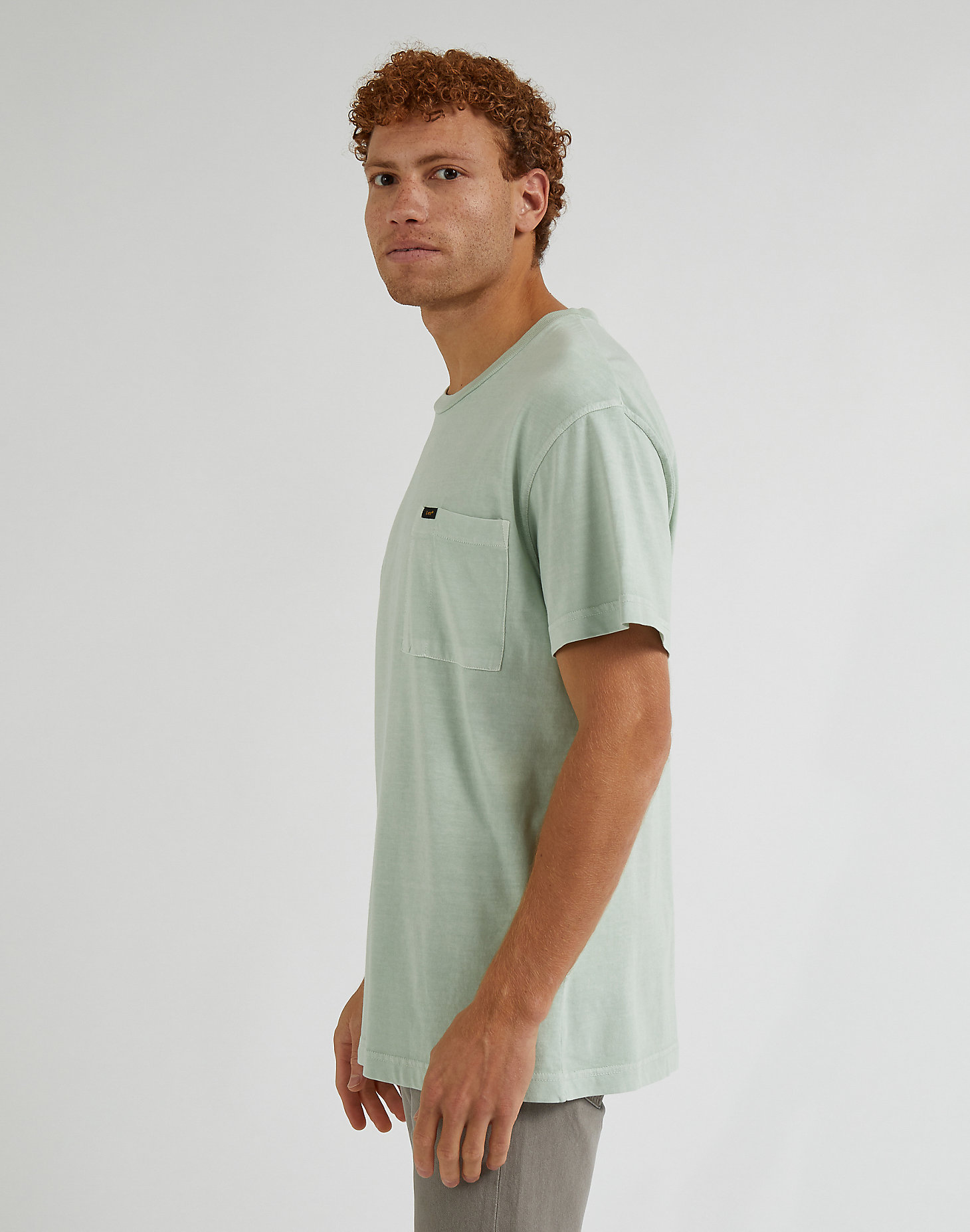 Relaxed Pocket Tee in Dusty Jade alternative view 3