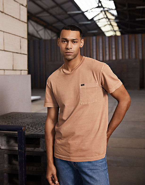 Relaxed Pocket Tee in Cider