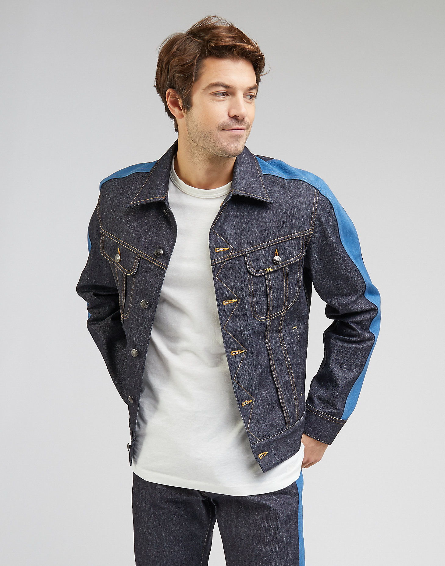 101 Panelled Rider Jacket in Dry main view