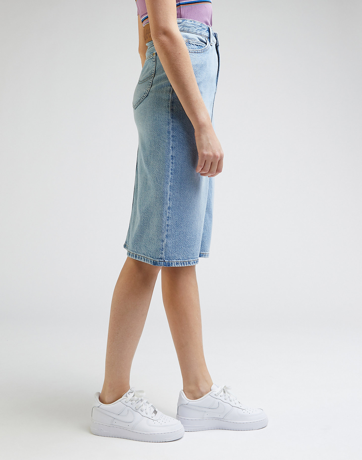 Midi Skirt in Frosted Blue alternative view 3