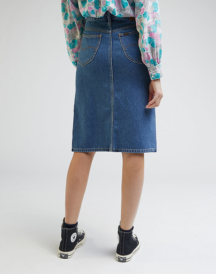 Midi Skirt in Baker Blue alternative view