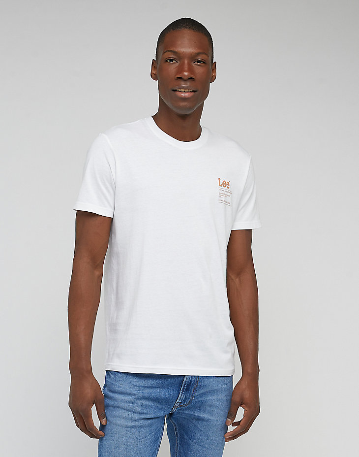 Small Logo Tee in Bright White main view