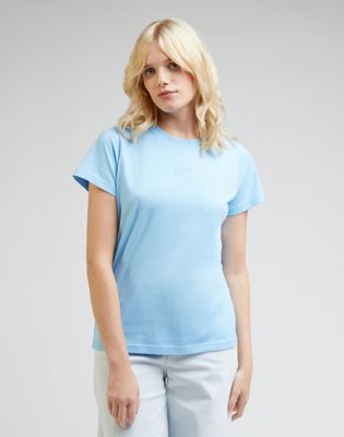 Small Logo Tee in Shasta Blue