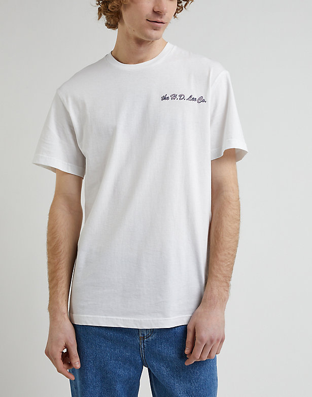 90s Relaxed Graphic Tee in Bright White