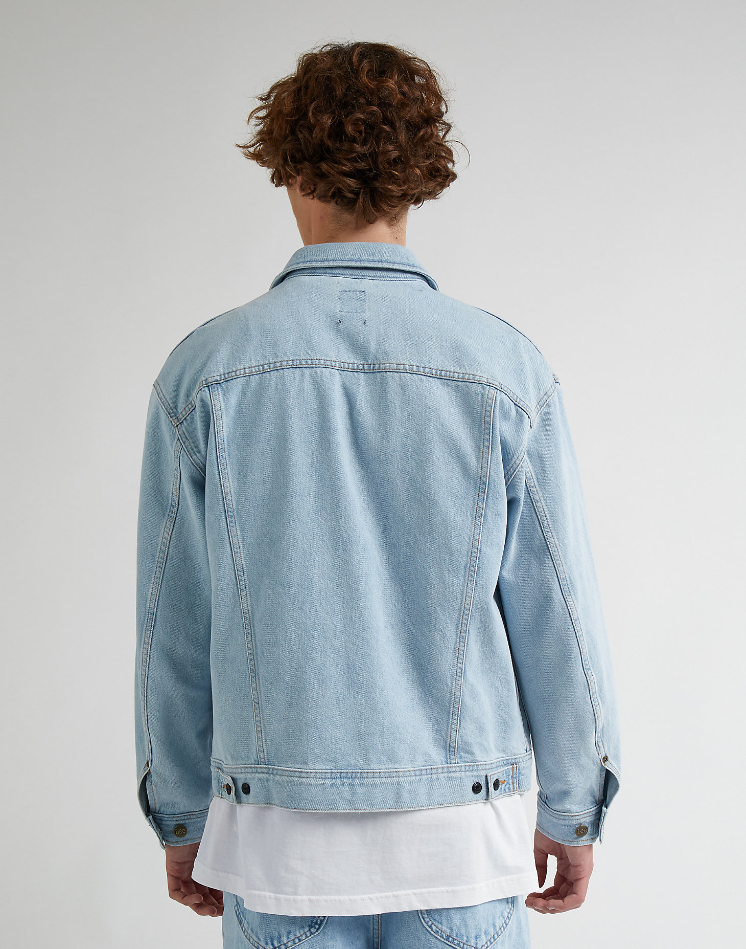 Relaxed Rider Jacket in Light Blue Monday alternative view 1