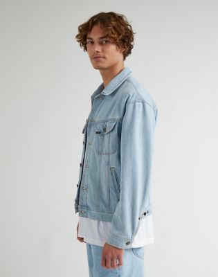 Relaxed Rider Jacket in Light Blue Monday alternative view 3