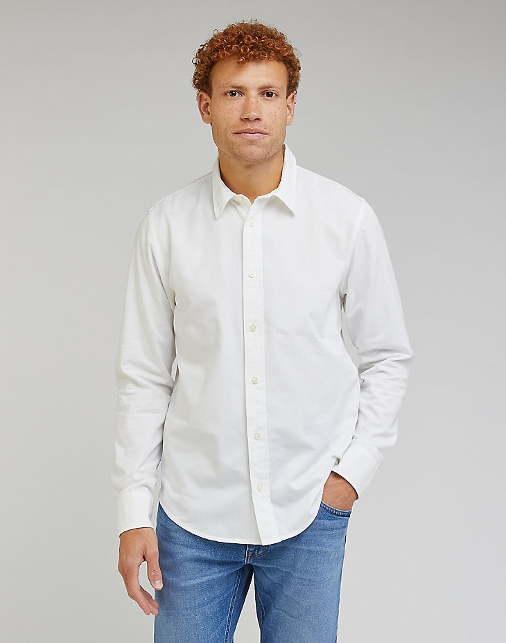 Patch Shirt in Bright White main view