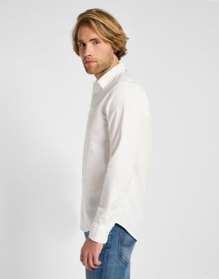 Regular Patch Shirt in Bright White alternative view 3