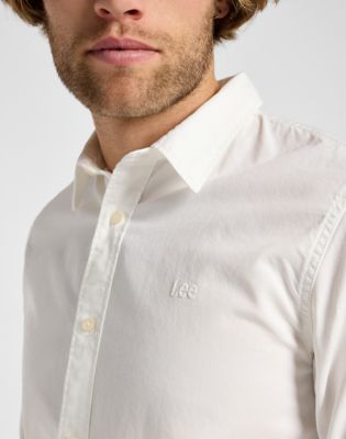 Regular Patch Shirt in Bright White alternative view 4