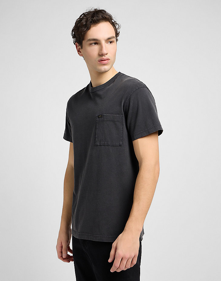 Relaxed Pocket Tee in Washed Black alternative view 3