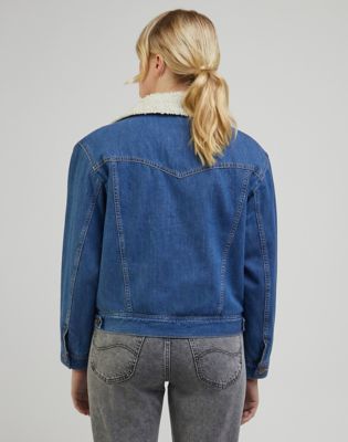 French connection asymmetrical clearance moto jacket with sherpa