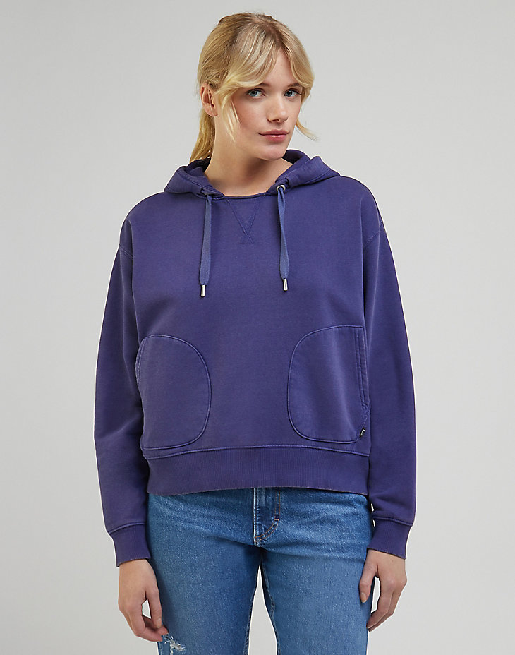 Relaxed Hoodie in Blueberry main view