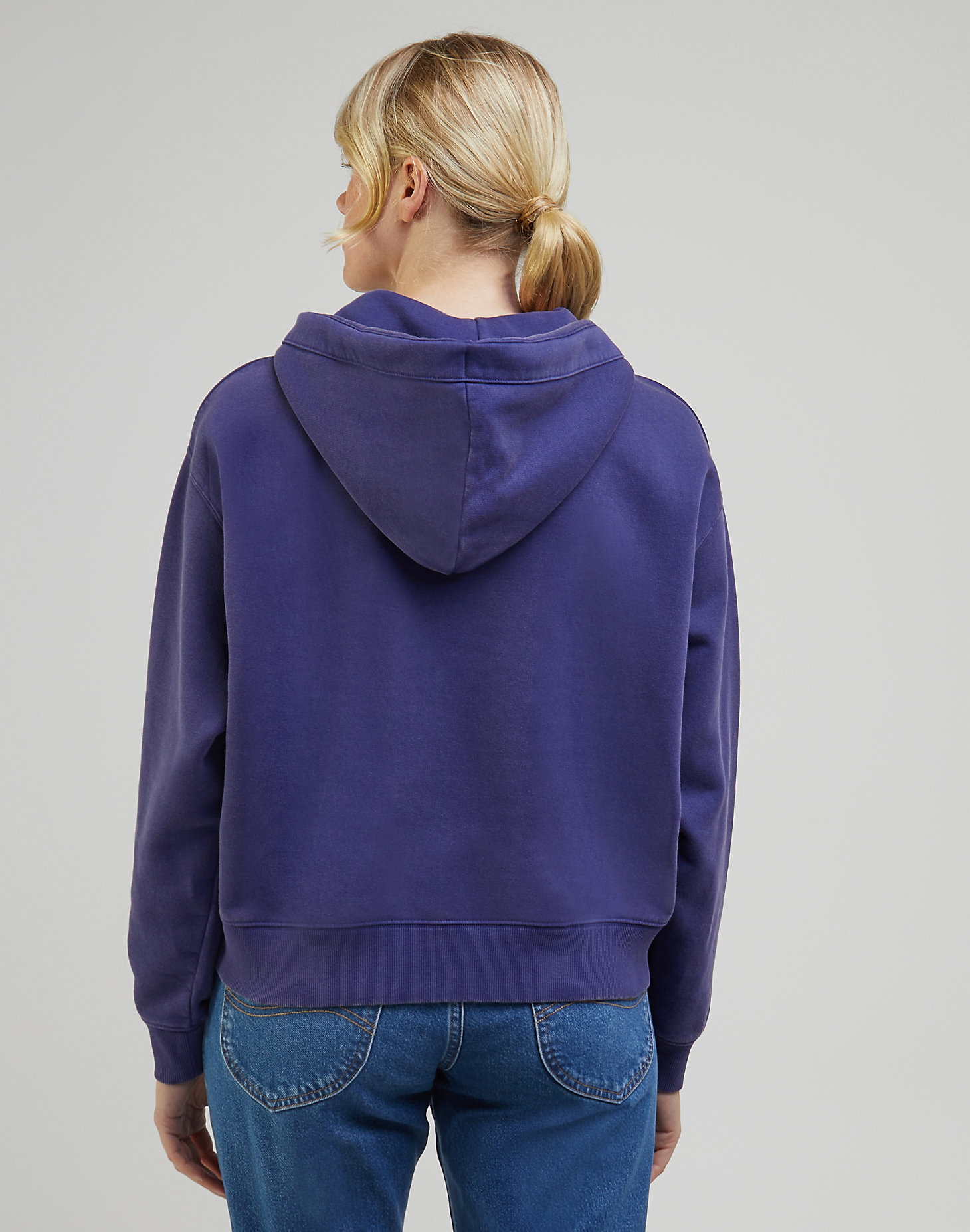 Relaxed Hoodie in Blueberry alternative view 1