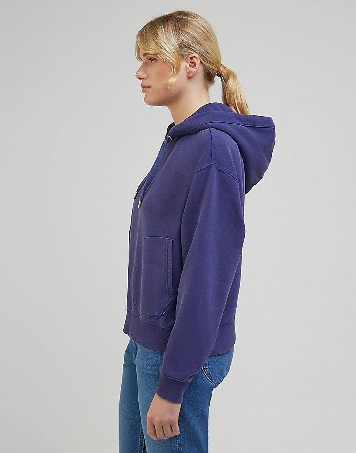 Relaxed Hoodie in Blueberry alternative view 3