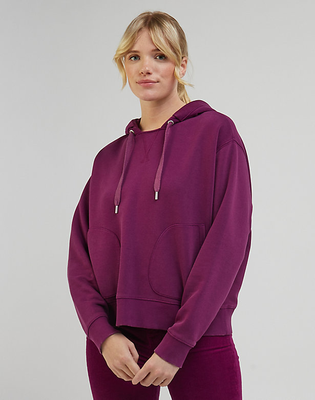 Relaxed Hoodie in Foxy Violet