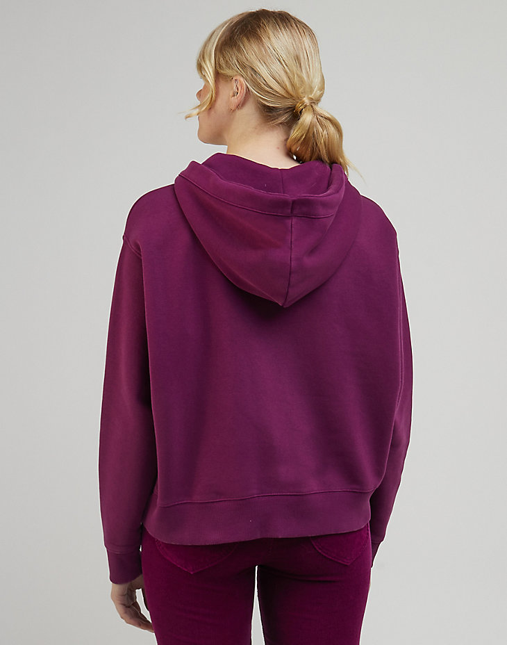 Relaxed Hoodie in Foxy Violet alternative view