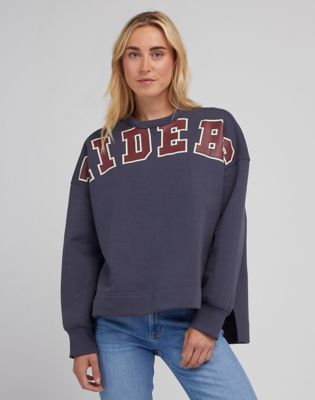 Elongated Sweatshirt in Dusty Navy