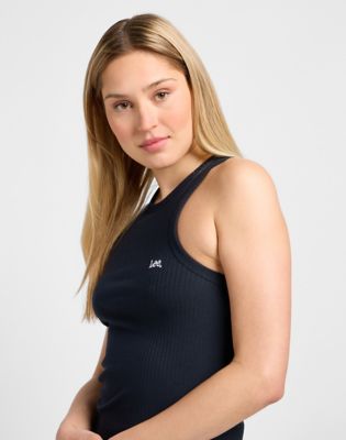 Ribbed Tank in Unionall Blk alternative view 4