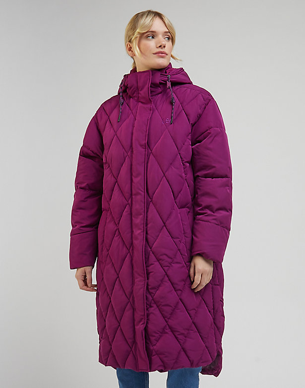 Long Puffer in Foxy Violet