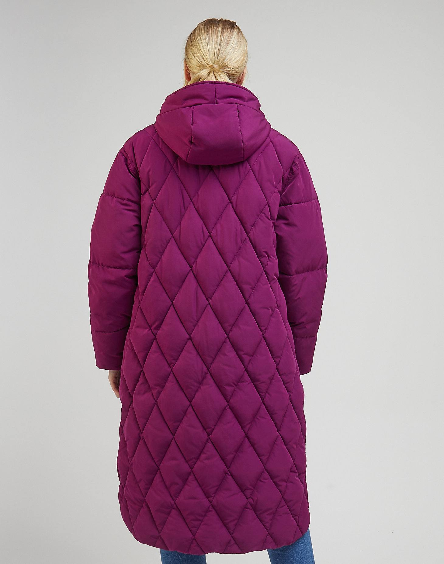 Long Puffer in Foxy Violet alternative view 1