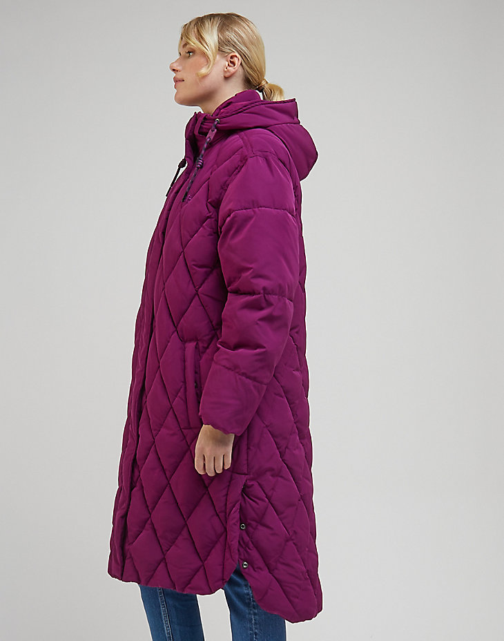 Long Puffer in Foxy Violet alternative view 3