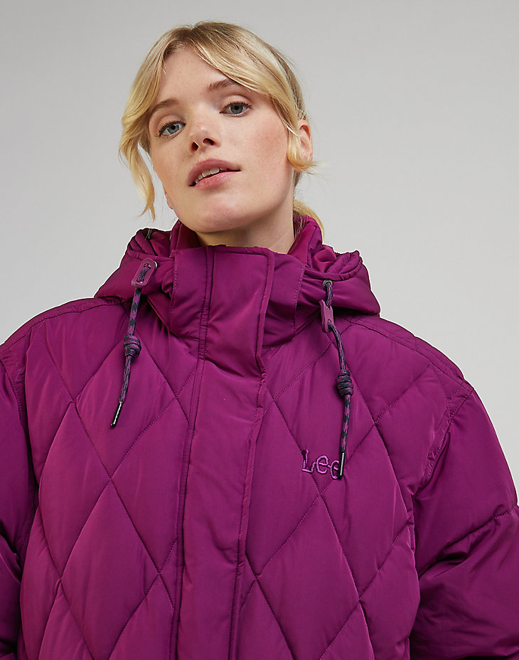 Long Puffer in Foxy Violet alternative view 4