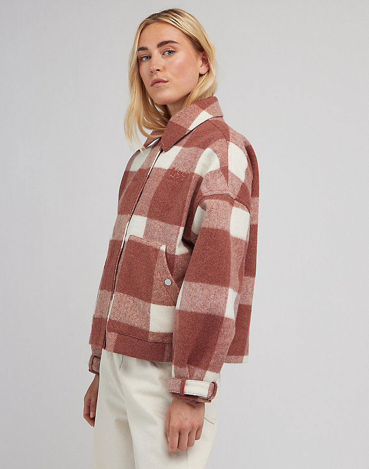Wool Jacket in Ruby Cocoa alternative view 5