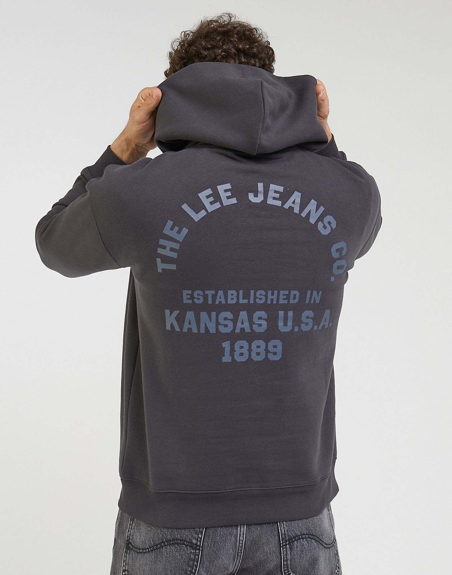 Relaxed Hoodie in Washed Black alternative view 1