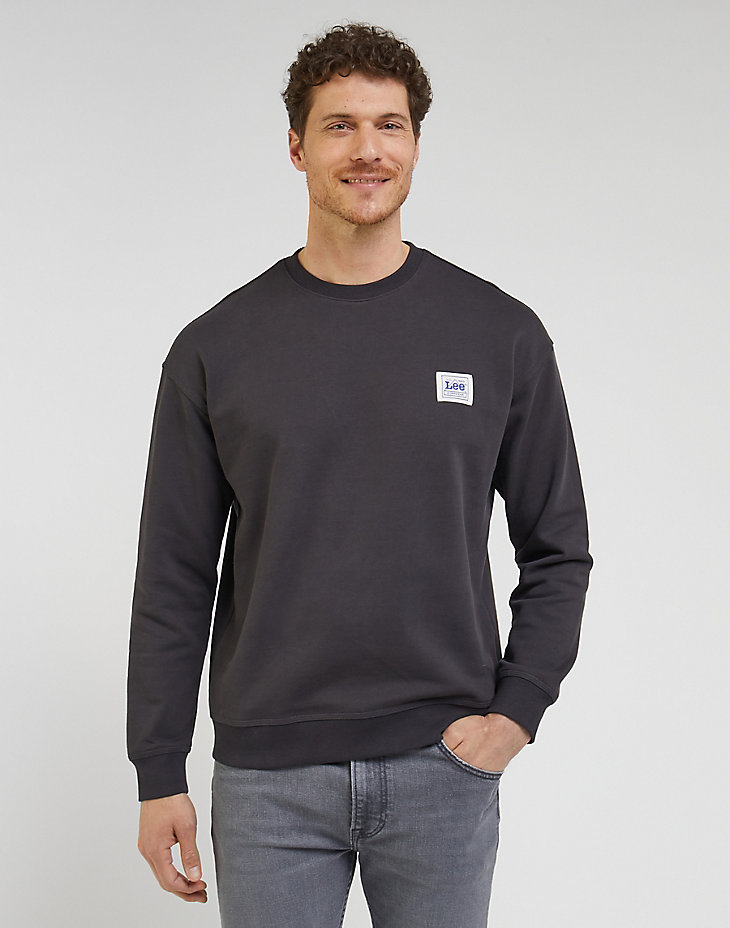 Workwear Sweatshirt in Washed Black main view
