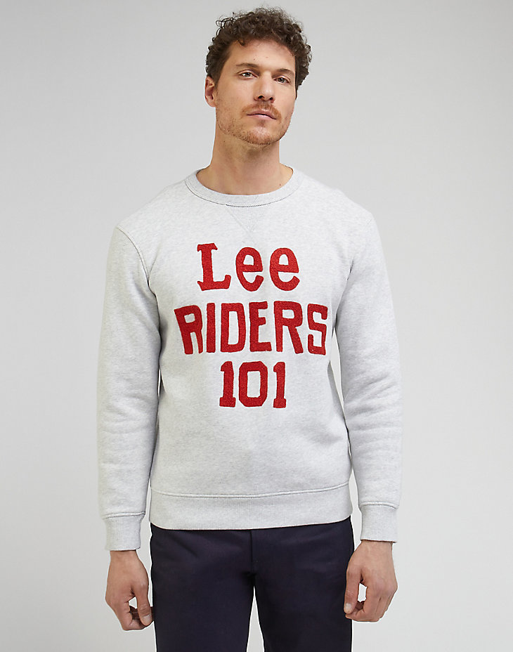 101 Regular Sweatshirt in Sharp Grey Mele alternative view