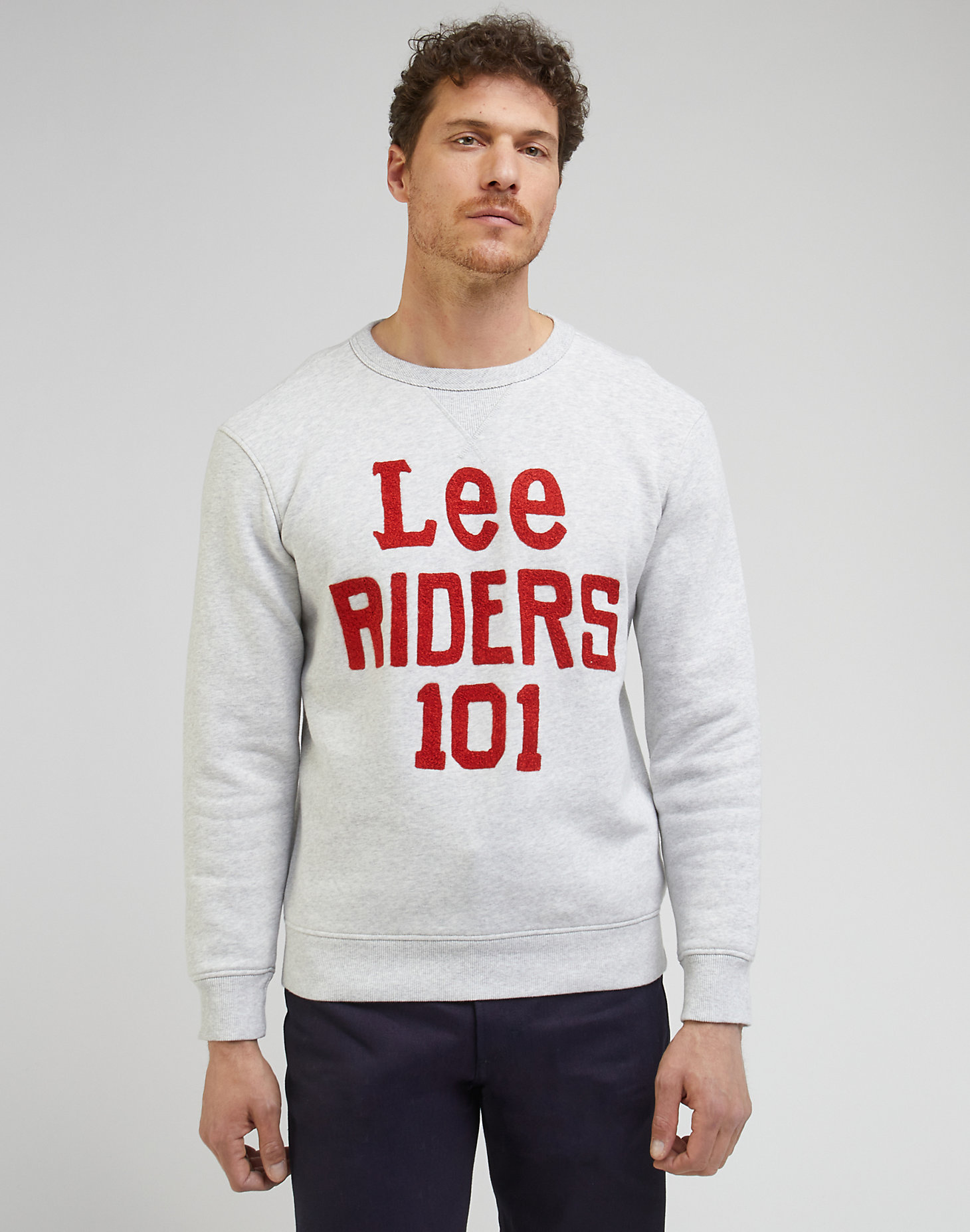 101 Regular Sweatshirt in Sharp Grey Mele alternative view 1