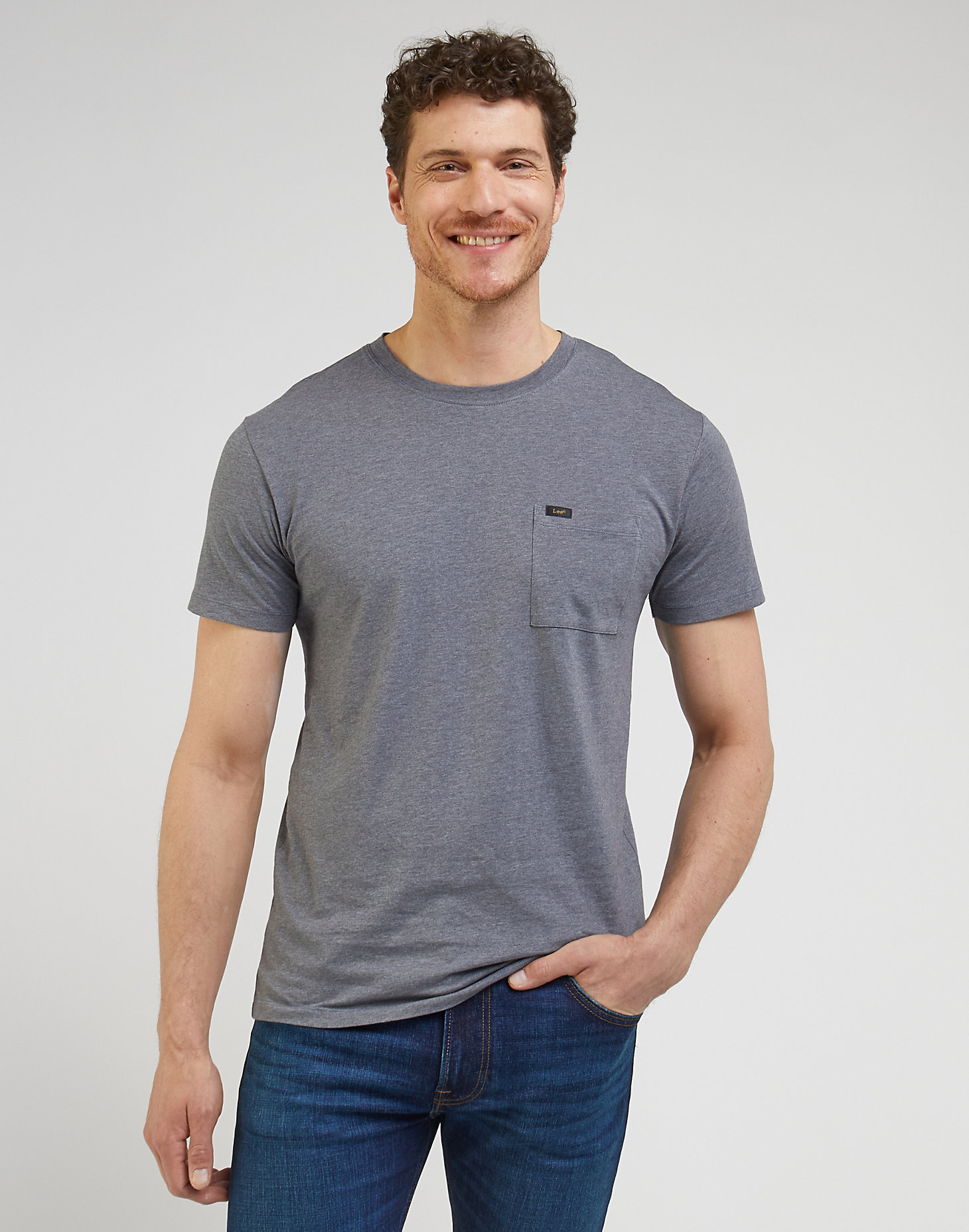 Ultimate Pocket Tee in Taint Grey main view