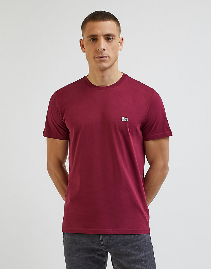 Patch Logo Tee in Port main view