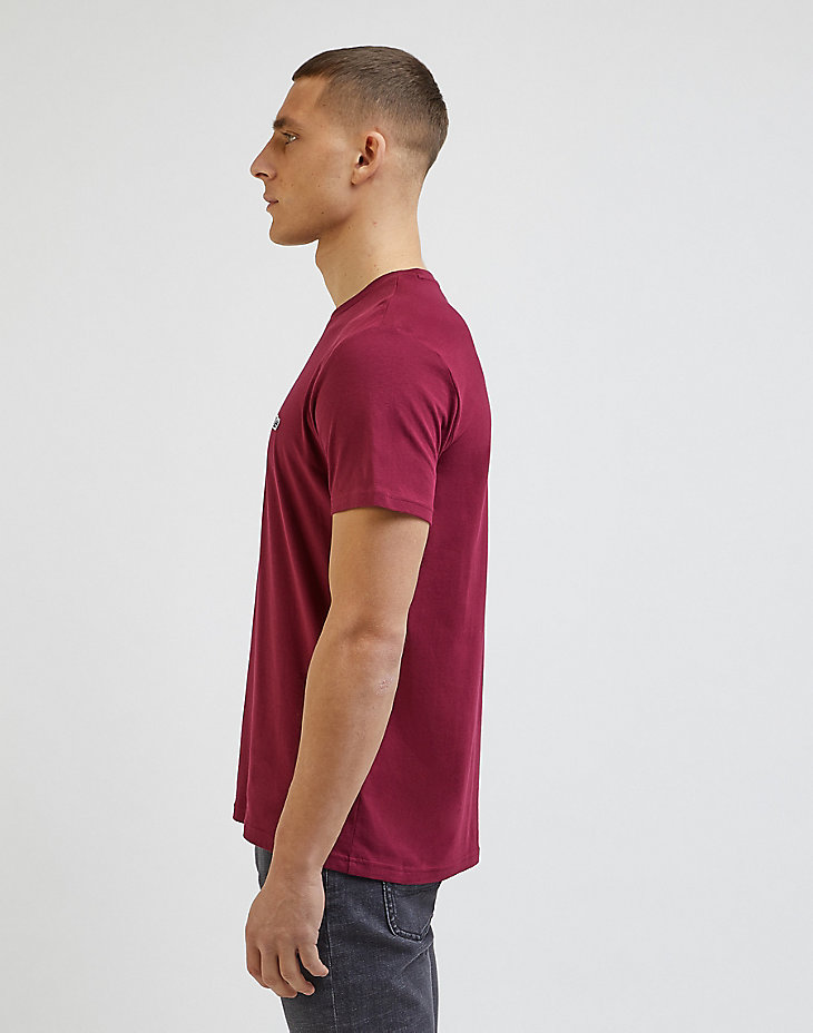 Patch Logo Tee in Port alternative view 3