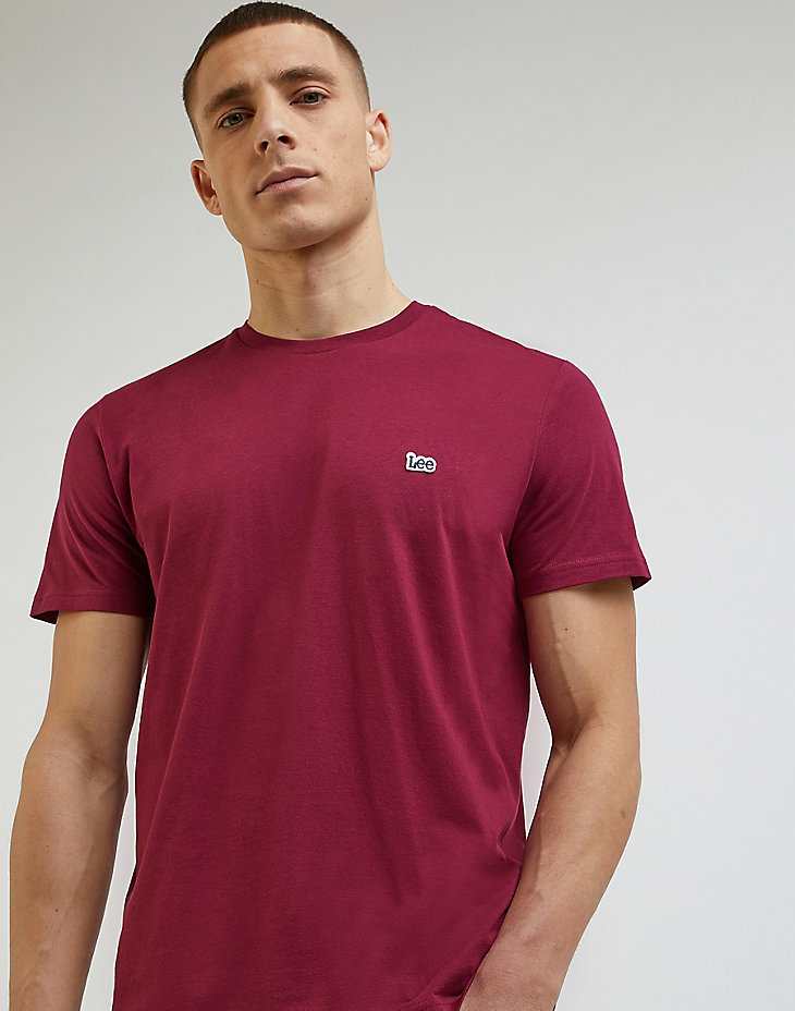 Patch Logo Tee in Port alternative view 4