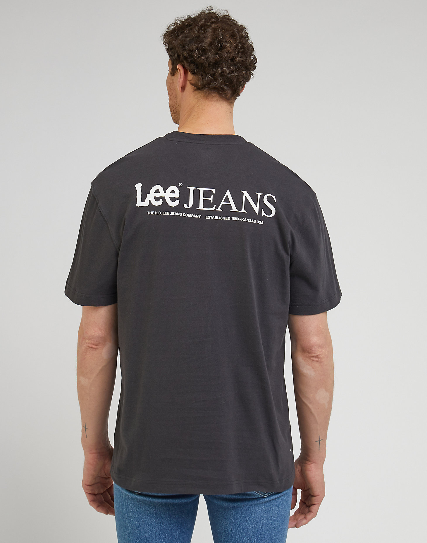 Logo Loose Tee in Washed Black alternative view 1