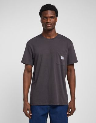 Workwear Pocket Tee in Washed Black