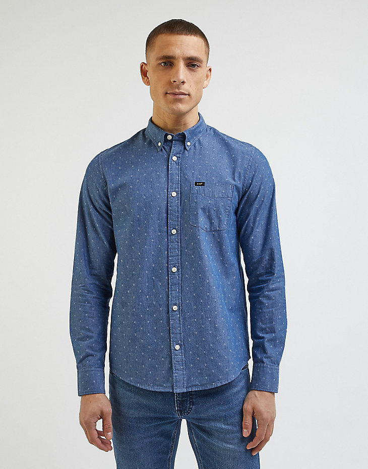 Button Down Shirt in Navy main view