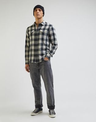 gray western shirt