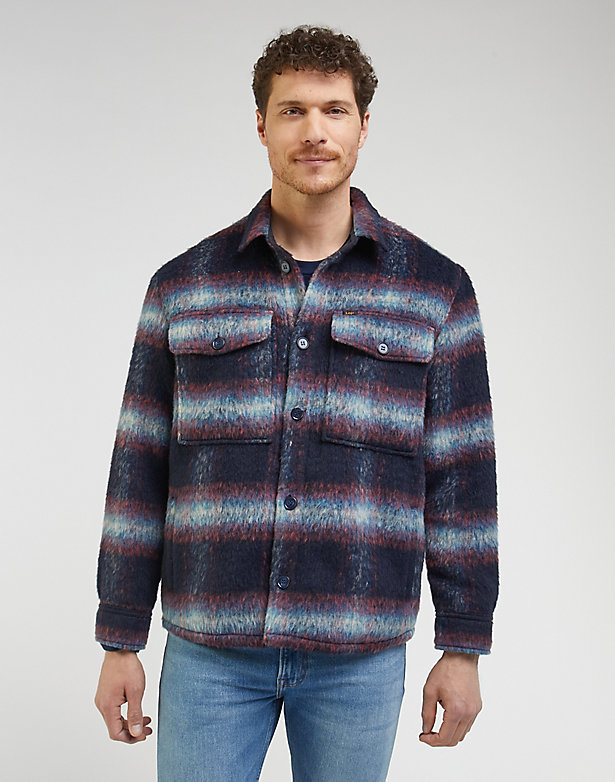Loose Overshirt in Sky Captain