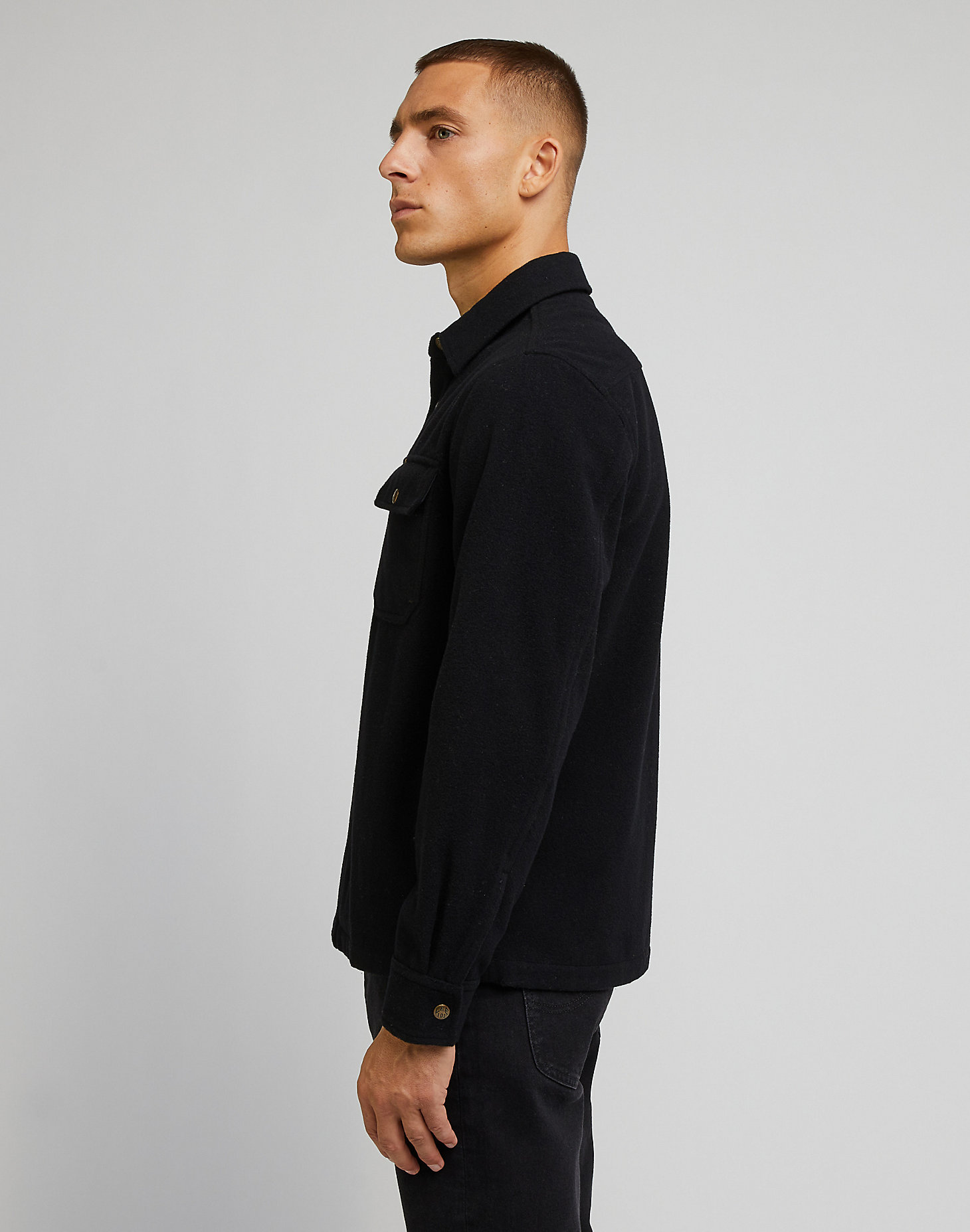 101 Overshirt in Washed Black alternative view 5