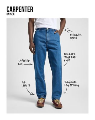 Straight fit carpenter store jeans