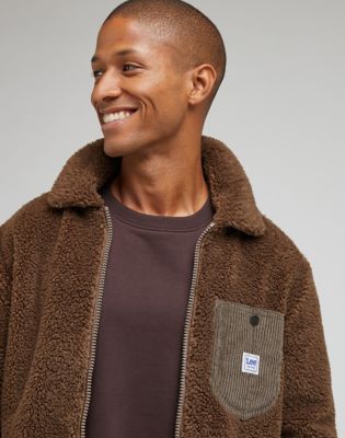 All over hot sale sherpa jacket