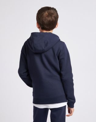 Lee Wobbly Graphic Zip Hoodie Navy Blazer Size 10/11