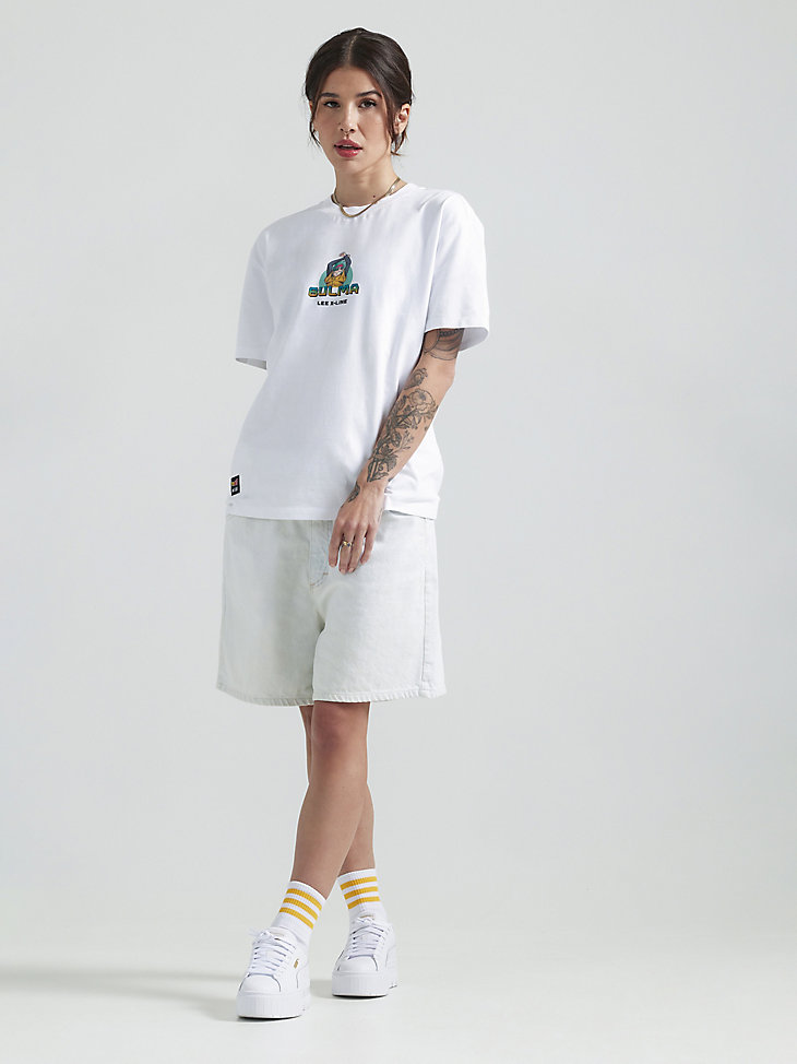 Women's Lee and Dragon Ball Z Bulma Graphic Tee in White alternative view