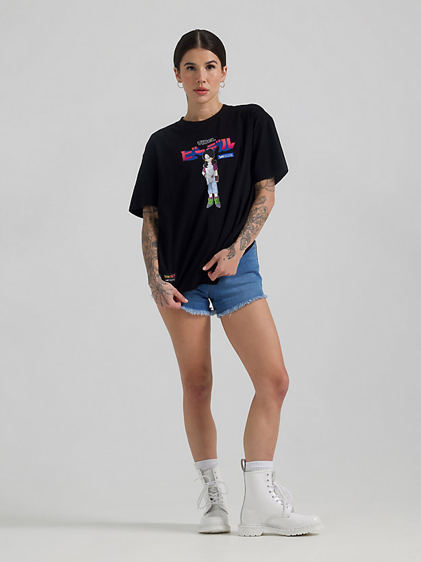 Women's Lee and Dragon Ball Z Videl Graphic Tee in Black