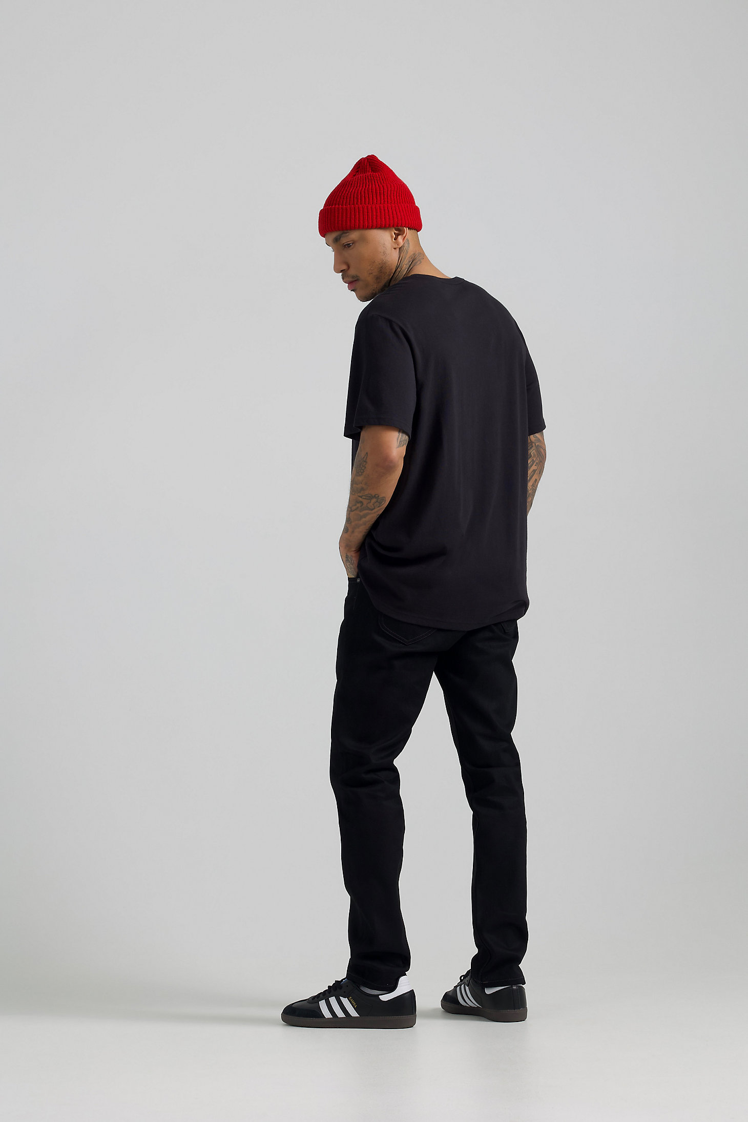 Men's Lee x BE@RBRICK Buddy Lee Relaxed Fit Tee in Washed Black alternative view 3